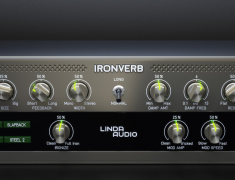 Audiified C Linda Ironverb v1.0.1 VST3, AAX x64һ㷨죬ǳʺκλ󡪡΢Ķ̻쵽г˥ľ޴ͻIronVerbκεطʹáӹġ͵