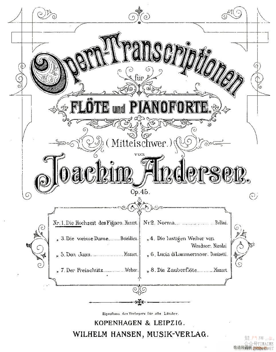 Opern-Transcriptionen.Op.45-1()1