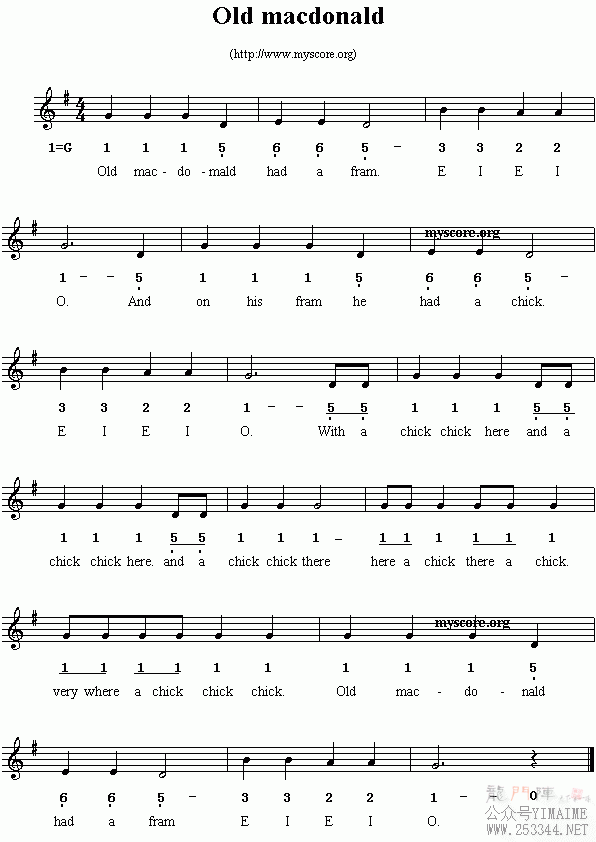 Ӣ�Ķ��裺Oldmacdonald(����)1