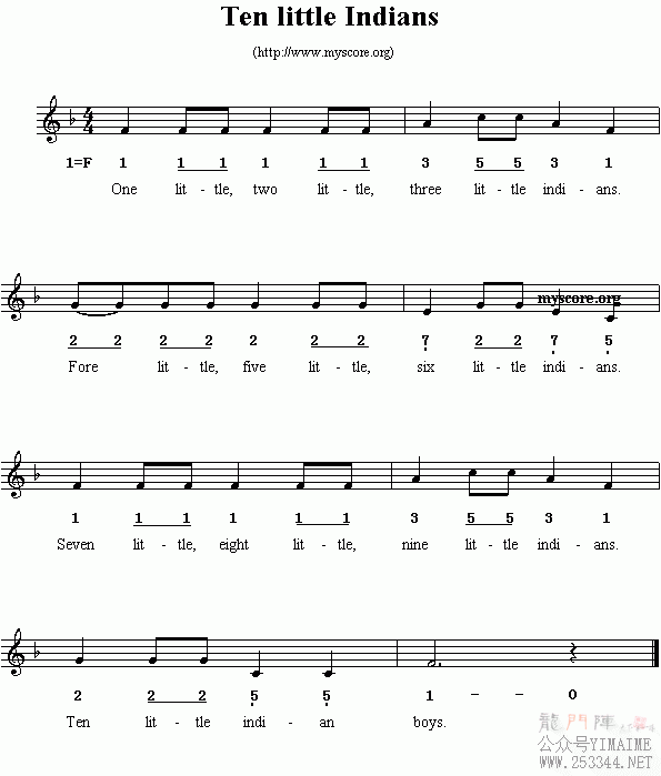 Ӣ�Ķ��裺TenlittleIndians(����)1