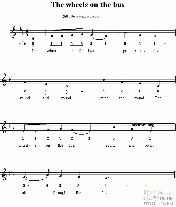 Ӣ�Ķ��裺Thewheelsonthebus(����)1