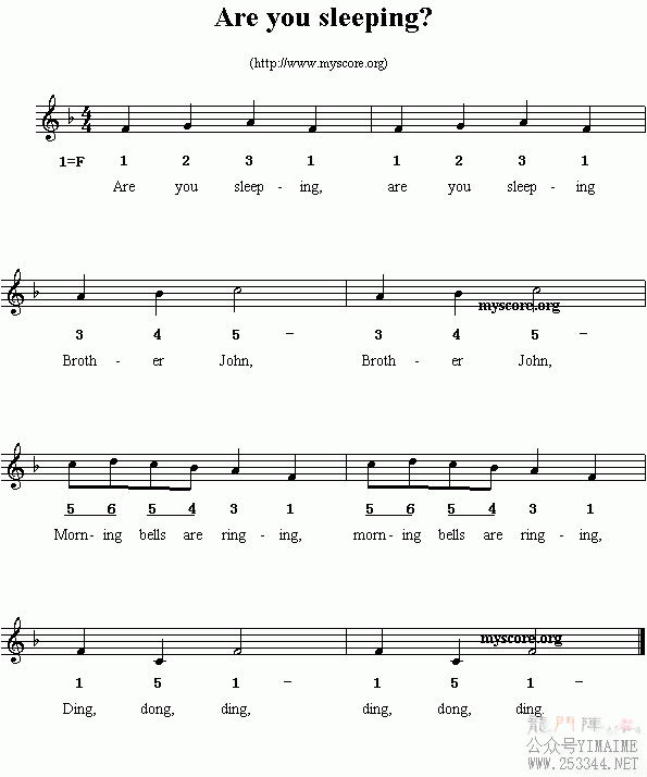 Ӣ�Ķ��裺Areyousleeping?(����)1
