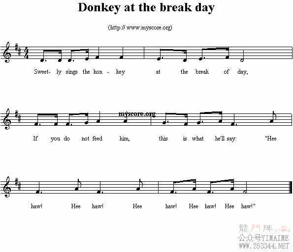 Ӣ�Ķ��裺Donkeyatthebreakday(����)1