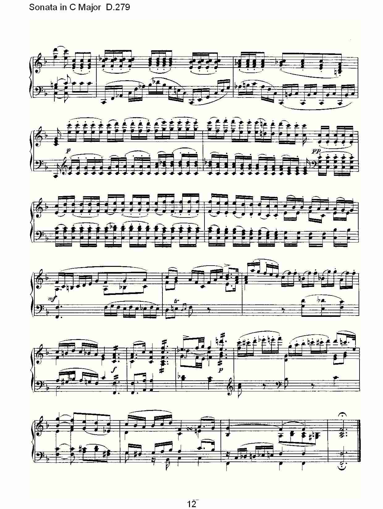 Sonata in C Major D.279   C���������D.279������
