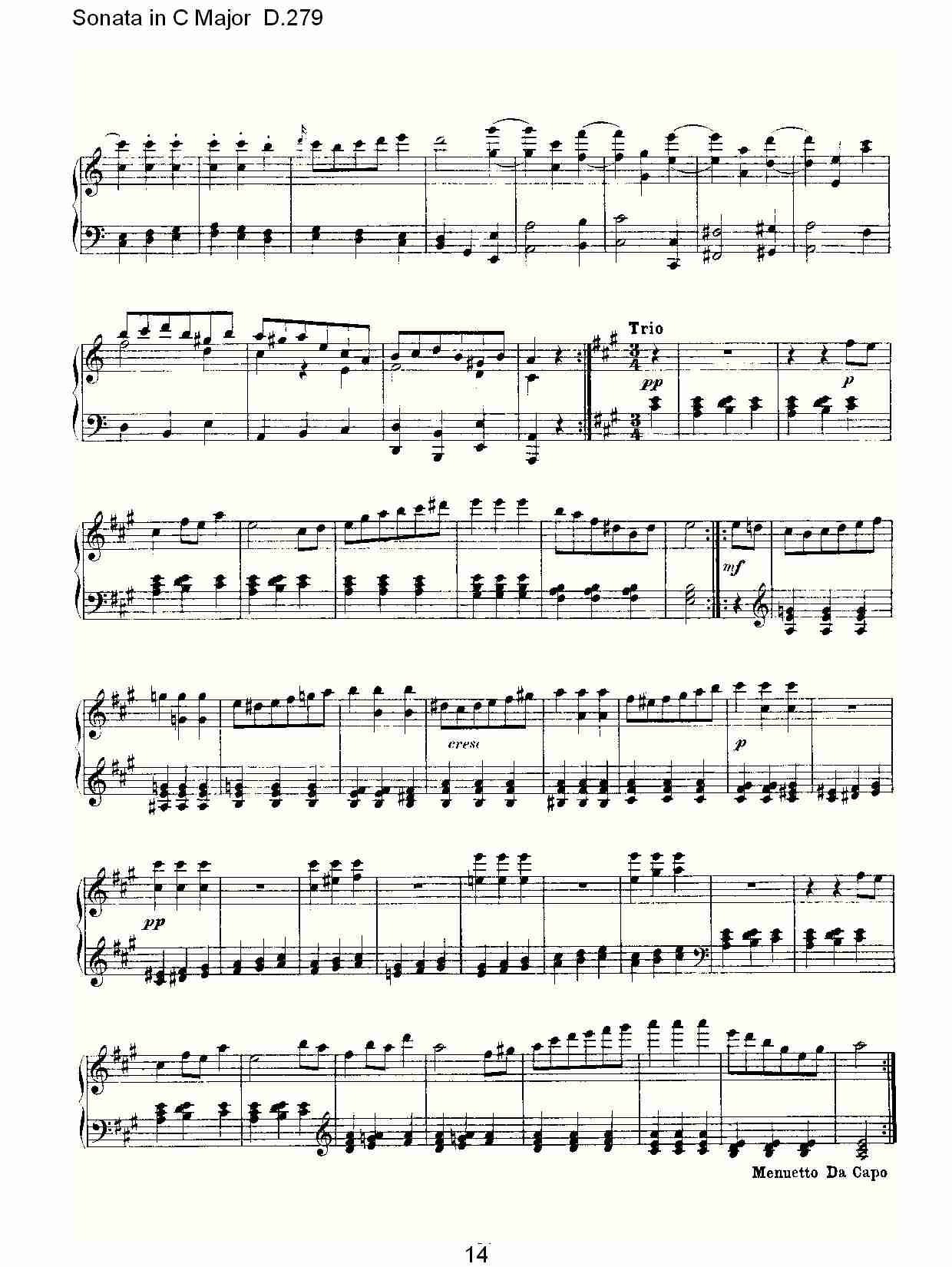 Sonata in C Major D.279   C���������D.279������