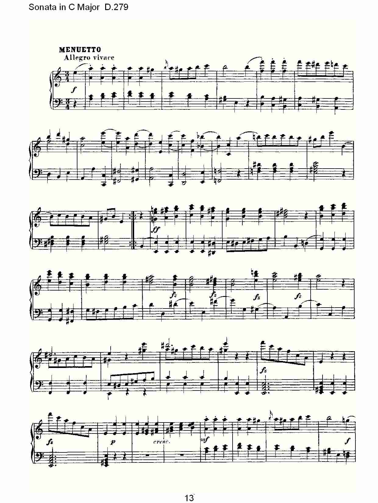 Sonata in C Major D.279   C���������D.279������