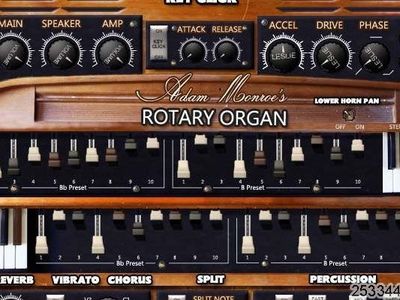 ģAdam Monroe Music C Rotary Organ 1.3 VSTi, AAX, AUi